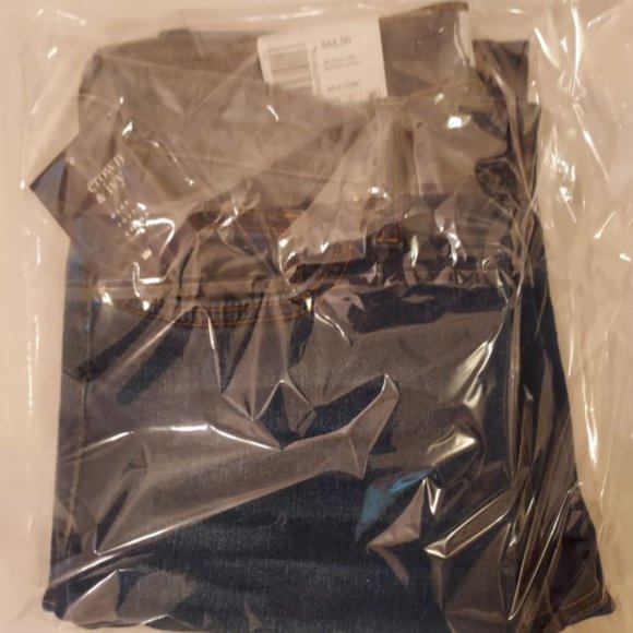 Crown & Ivy Medium Wash High Rise Fringe Hem Skinny Jeans Size 6 NWT - Picture 2 of 3